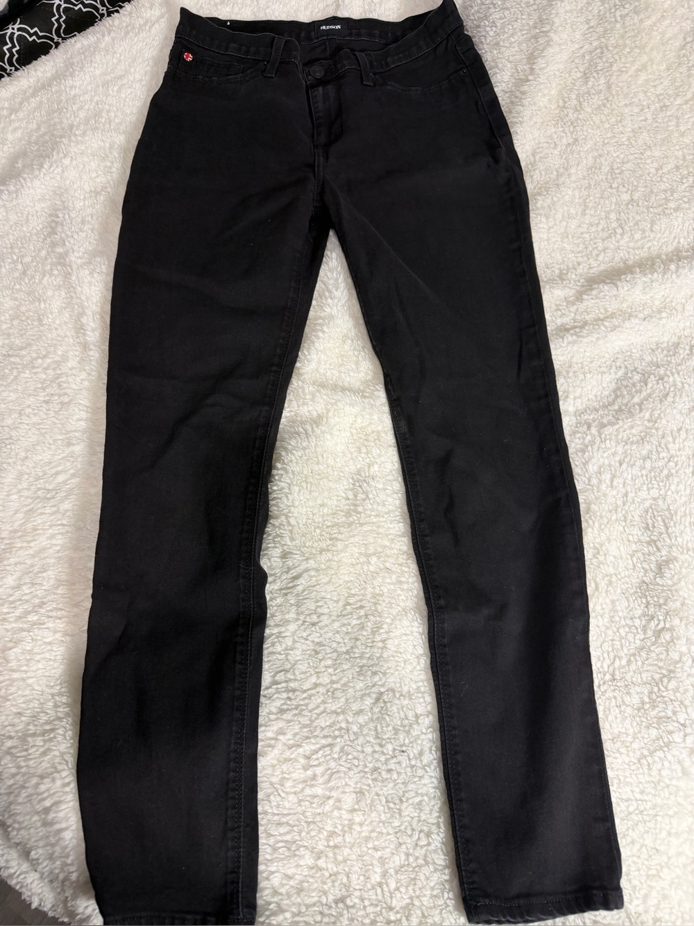 Hudson Natalie Super Skinny Black Jeans Size 29